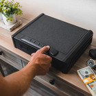 Gun Safe For Pistols Biometric Gun Safe With 3 Access Ways For 2 Pistols      Doj