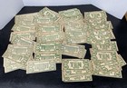 Vtg Stack Of 82 Cash Play Money Berries Bills Orange   Green Paper 10s   20s