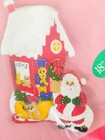 18  Vintage Felt Christmas Stocking Kit Hobby Kraft Santa Toy Shop Crafting Diy