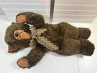 Vintage Estate Sale Jointed Plush Teddy Bear Brown Stuffed Animal Plush Toy