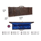 Tourbon Vintage Leather Shotgun Case Hunting Weapon O u Hard Case W lock Gift