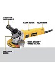 Dewalt Dwe4011 7 Amp 4 5 In  Small Corded Angle Grinder With 1-touch Guard