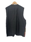 Vintage Embroidered Folk Art Vest Boho India Animal Floral Festival Linen Xxl