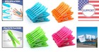 Classic 2 9-inch Clothespins - 48-pack Vibrant Plastic For Laundry   More