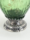 French Art Nouveau Victorian Or Edwardian Green Glass 950 Minerva Silver Vase 6   