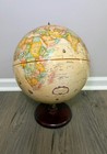 Replogle 12-inch Diameter Globe World Classic Series     Wooden Base     Made In Usa