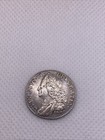 1758 Great Britain George Ii 6 Pence Silver Coin