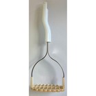Bonny Potato Masher 10 3 4  Nylon Plastic White Cream Usa Vintage