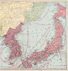 1899  Korea - Lower Manchuria Map Steamship Routes  19x13  Original
