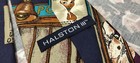 Vintage Halston Silk Tie Cinema Ticket Booth Man Halston Iii Italian Silk 1980s