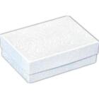 100 Cardboard And Paper Cotton Filled Jewelry Gift Boxes 3  X 2  X 1 h
