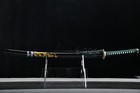Clay Tempered T10 Carbon Steel Japanese Sword Dragon Katana Hand Polished Sharp
