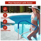 Pool Handrail  49 4 In X34 In Pool Railings For Inground Pools  Swimming Pool   
