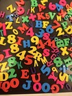 Set Of Magnetic Fridge Alphabet Letters   Numbers Mixed Lot 186   3 Spinners