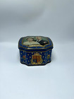 Vintage Queen Elizabeth Ii Coronation Souvenir Tin  blue  - 1953