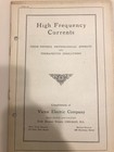 4 Early 1900s Pamphlets On Electrical Medical Treatment-victor Co-quack-health