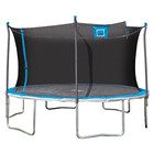 14  Round Trampoline Skyslam Basketball Station Safety-enclosure Blue Silver