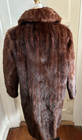 Vintage Brown Mink Coat Long Knee Length- S m   -good