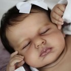 Reborn Sleeping Baby Dolls Black Girl 20 Inch Realistic Doll Full Body Silicone