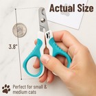 Cat Nail Clipper  Pet Nail Trimmers  Kitten Claw Clippers  Easy To Use  Blue