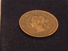 1901 Canadian One Cent Penny Copper Circulated Victoria Coin