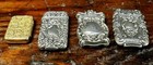 Antique Victorian Sterling Silver Match Boxes With Strikers 