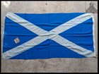 Vintage Scotland St  Andrew Cross National Wool Flag Eb210