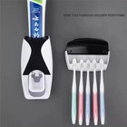 Toothpaste Dispenser   5 Toothbrush Holder Set Wall Mount Stand Us Seller