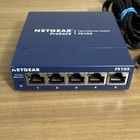 Netgear Prosafe Fs105 V2 5-port 10 100 Ethernet Switch W power Adapter     Tested