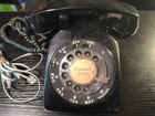 Vintage Bell System Western Electric Black Rotary Dial Desk Telephone 500d2m