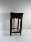 Vtg Oriental Carved Side Table 17x9x9