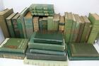 Lot Of 5 Green   Shades Of Green Old Vintage Antique Rare Hardcover Random Books