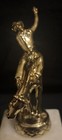 Vintage Metal Trophy Topper Bareback Horse Rider 4 1 4 Nos