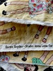 Vintage Fabric Karen Snyder Studio- Anna Lena Timeless Treasures 42x40    Girls
