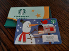 Starbucks  Card  Christmas  Snowman  Season Greeting Thailand 2025