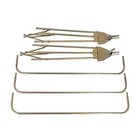 3-bow Tractor Canopy With Frame Fender Mount 40  - Yellow