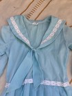 Vintage Kate Greenaway 60s Girls Blue Sailor Dress Size 5