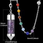Amethyst Stone Bottle Chakra Pendulum Prism Magic Wand Energy Reiki Healing