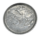 Vintage Cast Aluminum Drink Coasters Set Of 6 Bird Floral Design Mid Century