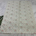 Wamsutta Vintage 80s Floral Sheet Set Of 2 Flat White Pink Roses Cottagecore