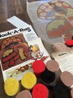 Vintage 70   s Mushroom Latch Hook Rug Kit Project 20x27 Malina Wall Hanging