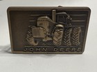 Vintage 1982 John Deere Tractor Bronze Belt Buckle 4450 Tractor Moline  Illinois