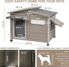 Petscosset 44  l Dog House Outdoor  Anti-chewing Iron Frame Dog Kennel Outside