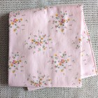 Baby Pink Floral French Antique Cotton Fabric Used Soft10