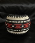 Coil Natural Bowl Native American Handmade Wool Basket White Black   Red Pot