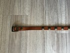 Vintage Women   s Size M Studded Brass Leather Brown Skinny Belt