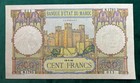 100 Francs  Banque D     tat Maroc  18-6-46  -  Morocco Banknote