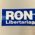 Ron Paul Libertarian Vintage Bumper Sticker American Politics President Blue