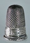 Lot Of 6 Victorian Solid Silver Sewing Thimbles With Egg Case 1900 Collection