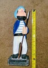 Wooden Carved Painted Sailor - Nautical Folk Art Figure   12  Tall